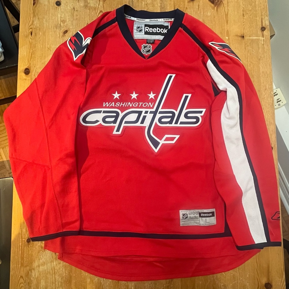 Washington Capitals Authentic Reebok Hockey Jersey